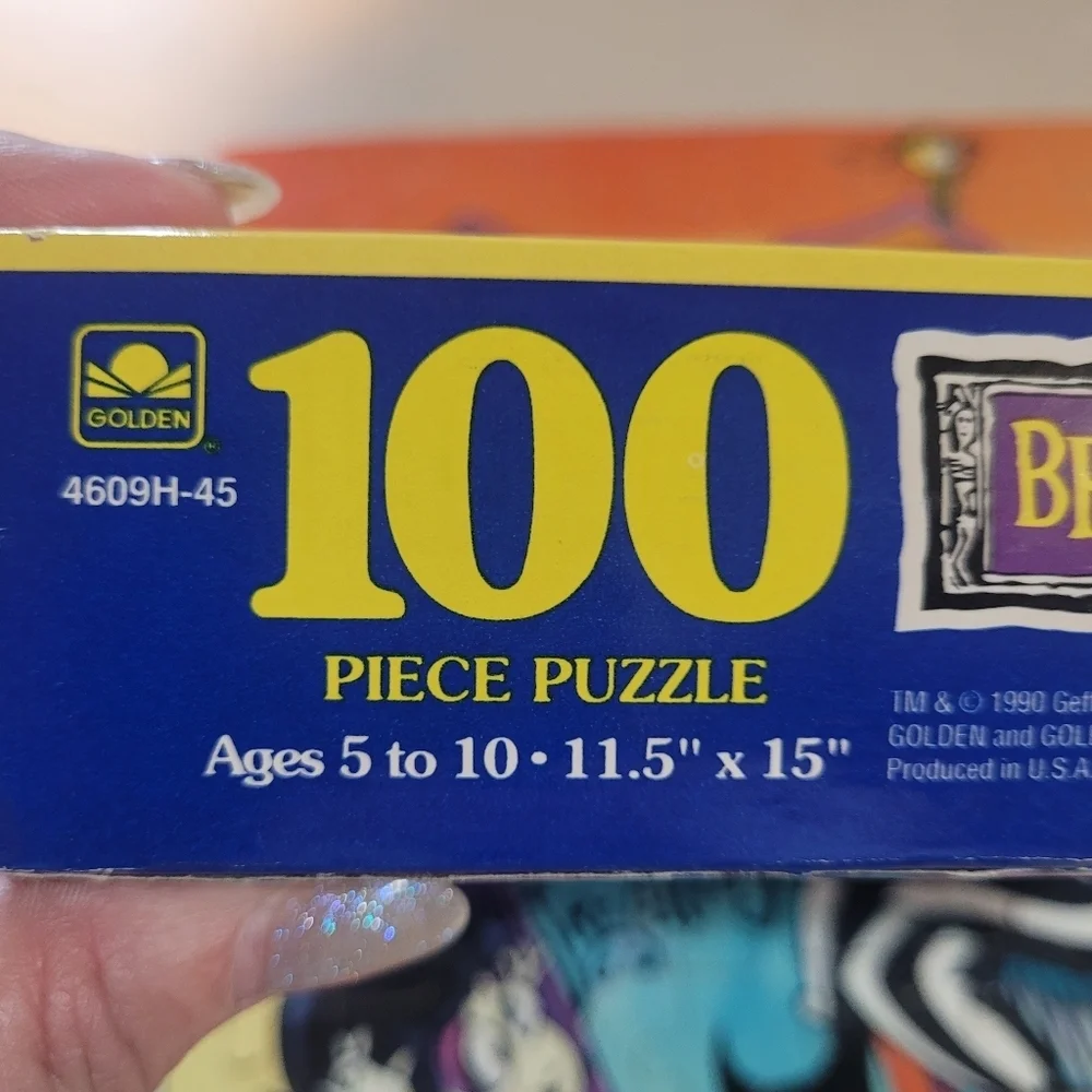 VTG 1990 Beetlejuice 100 Piece Jigsaw Puzzle Complete